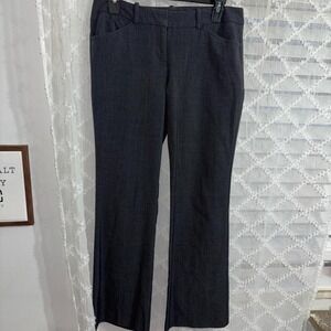 Worthington Charcoal Gray Flare Trousers size 4p